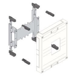 hager Baustein, universN, 300x250mm, für Leistungsschalter H3 u. P160... HAGER-UK21LH0 3250616211322 (Abb. 1)