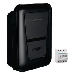 hager Ladestation witty plus Ladesteckdose 22kW MID OCPP inkl. flow Energiemanager... HAGER-XVL122SFL 3250610094792 (Abb. 1)