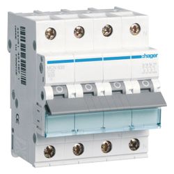 hager Leitungsschutzschalter 3P u. N 6kA C-Charakteristik 32A 4 Module... HAGER-MCN632 3250614311932 (Abb. 1)