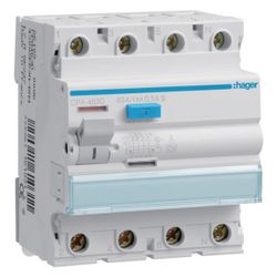 hager Fehlerstromschutzschalter, FI-Schalter 4-polig 6kA 63A 300mA Typ S selektiv... HAGER-CPA463D 3250611610328 (Abb. 1)