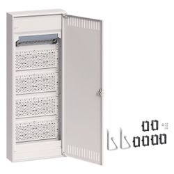 hager Multimedia, volta, Aufputzverteiler, 5-reihig, mit geschlitzter Stahlblechtür, D... HAGER-VA60NW 3250616411784 (Abb. 1)