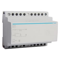 hager Sicherheitstrafo 230V / 12V und 24V 63VA 6PLE... HAGER-ST315 3250615703156 (Abb. 1)
