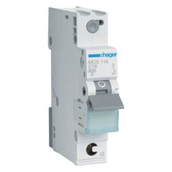 hager Leitungsschutzschalter, Sicherungsautomat, 1-polig, 6kA, C-Charakteristik, 16A... HAGER-MCS116 3250614315183 (Abb. 1)