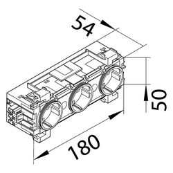 hager SCHUKO Dreifachsteckdose mit Wago Steck-/Klemmtechnik Frontrastend verkehrsweiß... HAGER-GS30019016 4012740993739 (Abb. 1)