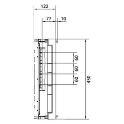hager Baustein, universN, 450x250mm, für Sammelschienensystem 60mm, 4 polig, waager.... HAGER-UE31E0A 3250616151086 (Abb. 1)