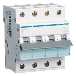 hager Leitungsschutzschalter 4 polig 6kA B-Charakteristik 32A 4 Module... HAGER-MBN432 3250614310584 (Abb. 1)