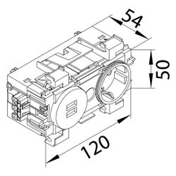 hager Steckdose 1-fach mit USB-Charger A+C 15W Wago Winsta Frontrastend verkehrsweiß... HAGER-GS16019016 4012740868457 (Abb. 1)