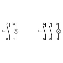 hager Druckschalter 16A 1 Schließer 230V AC mit Leuchtmelder grün 1PLE... HAGER-SVN413 3250615721945 (Abb. 1)