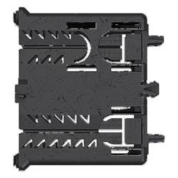 hager Geräteeinbaudose 2-fach Energie f. Brüstungskanal C-Profil für Schalterprogramme... HAGER-GLS55002 4012740980210 (Abb. 1)