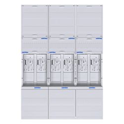 hager Komplettfeld, Zählerfeld, univers Z, 1050 mm, 6 Zählerplätze, 3-feldig, BKE-I... HAGER-ZL3EF16 3250617714464 (Abb. 1)