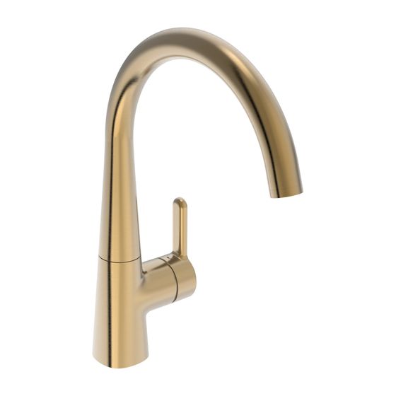 Hansa Designo Style Einhebel-Küchenarmatur, Standmontage, schwenkbarer Auslauf, Bronze gebürstet, 5101228381