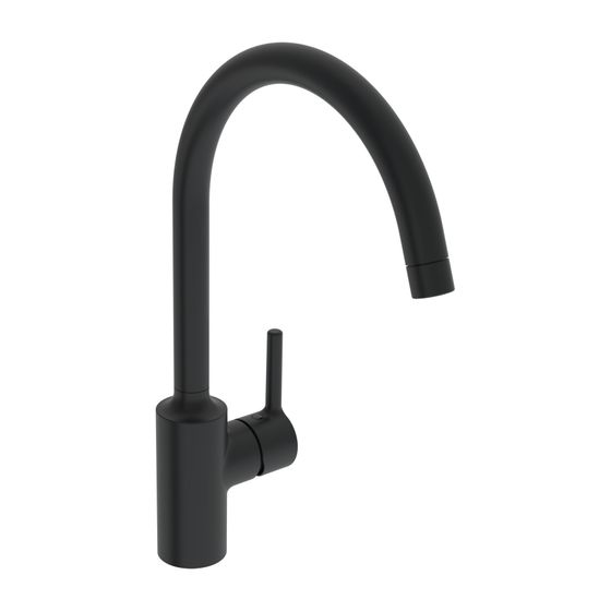 Hansa Vantis Einhebel-Küchenarmatur Standmontage, Niederdruck, Matt-Schwarz, 5222116733