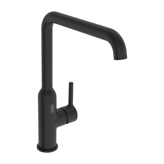 Hansa Vantis Style Einhebel-Küchenarmatur, Standmontage, Hybrid Bluetooth, 230/9V, Matt-Schwarz, 5421220933