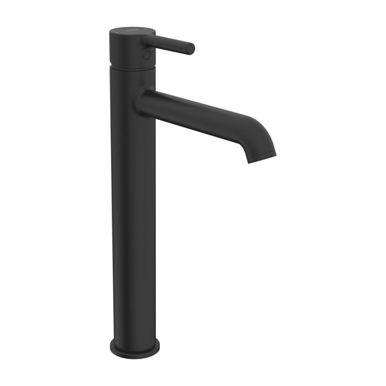 Hansa Vantis Style Einhebel-Waschtischarmatur, Standmontage, Cascade, Matt-Schwarz, 5447220733