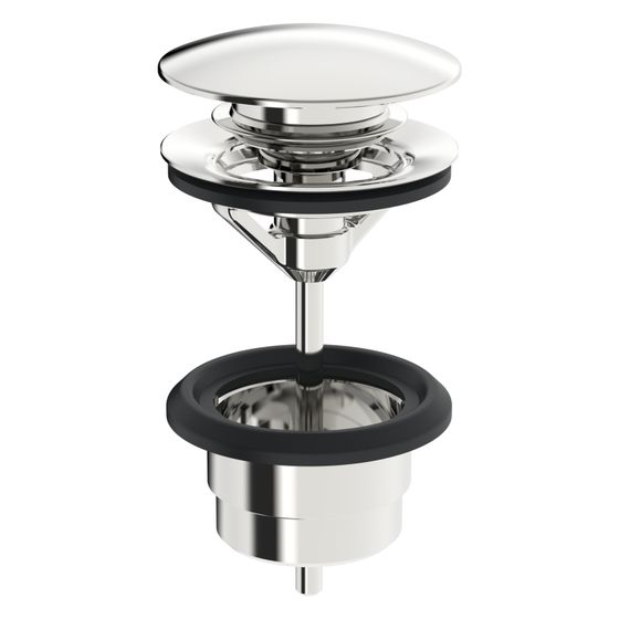 Hansa Ablaufgarnitur Push-Open, Chrom, 59913988