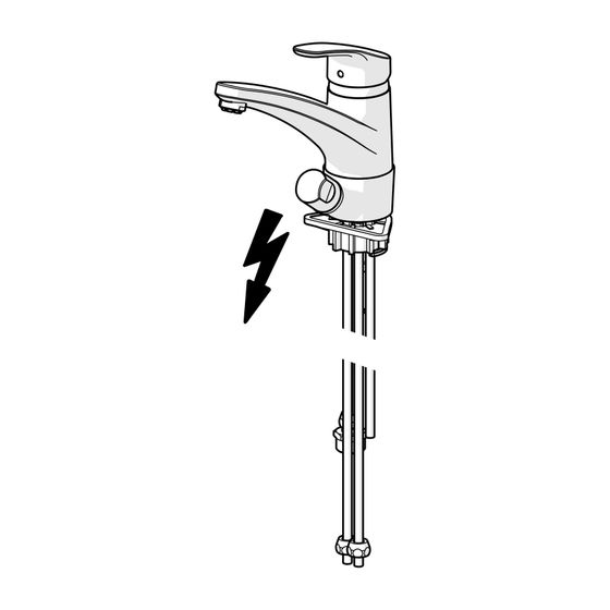 Hansa Mix Küchenarmatur mit Spülmaschinenventil, Kupferrohr, Ausladung 203mm, DN 15, Chrom, 01211183