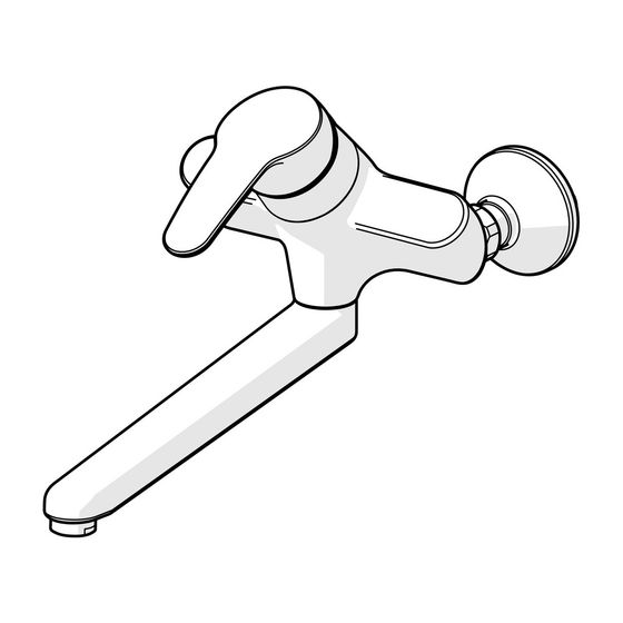 Hansa Mix Einhebel-Waschtisch- und Küchenarmatur, Ausladung 311mm, DN 15, Chrom, 01692283