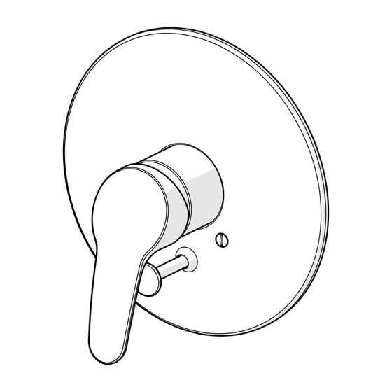 Hansa Mix Einhebel-Fertigmontageset für Wanne/Brause, Rosette rund, Chrom, 01849183