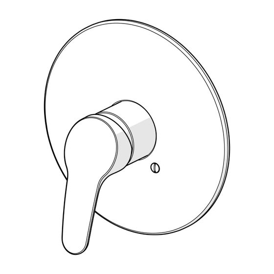 Hansa Mix Einhebel-Fertigmontageset für Brausebatterie, Rosette rund, Chrom, 01859183