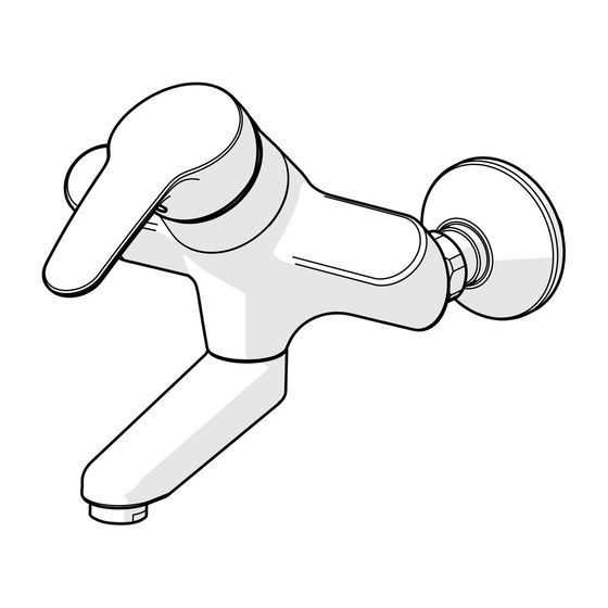 Hansa Mix Einhebel-Waschtischbatterie, Ausladung 171mm mit Auslaufentleerung, DN 15, Chrom, 01969283