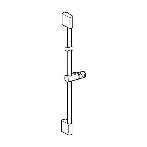 Hansa Wandstange 0455 Chrom