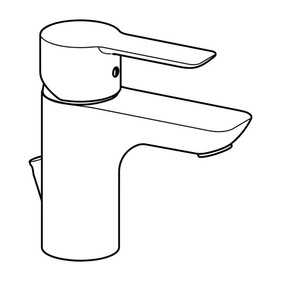 Hansa Ligna Einhebelmischer Waschtischbatterie XS, Zugstangen-Ablaufgarnitur, Ausladung 94mm, DN 15, Chrom, 06072203