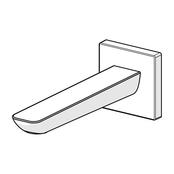 Hansa Ligna Auslauf, Rosette eckig/rund, Länge 180mm, Ausladung 180mm, DN 15, Chrom, 06822102