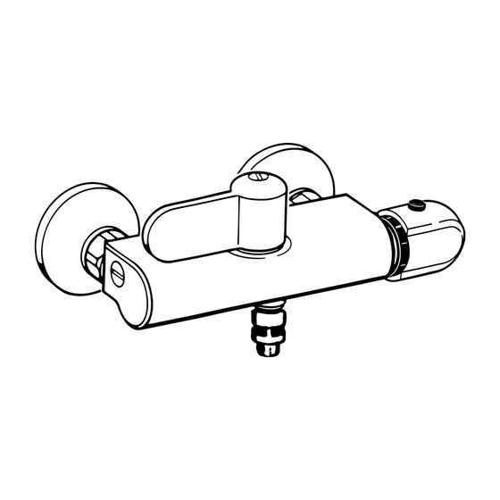 Hansa Tempra Brausebatterie, mit Sicherungseinrichtung, DN 15, Chrom, 08240282