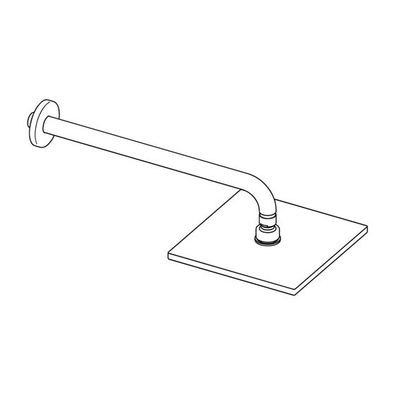 Hansa Viva Kopfbrause, 1-strahlig, 200x200mm, Ausladung 357mm, DN 15, Chrom, 44260240