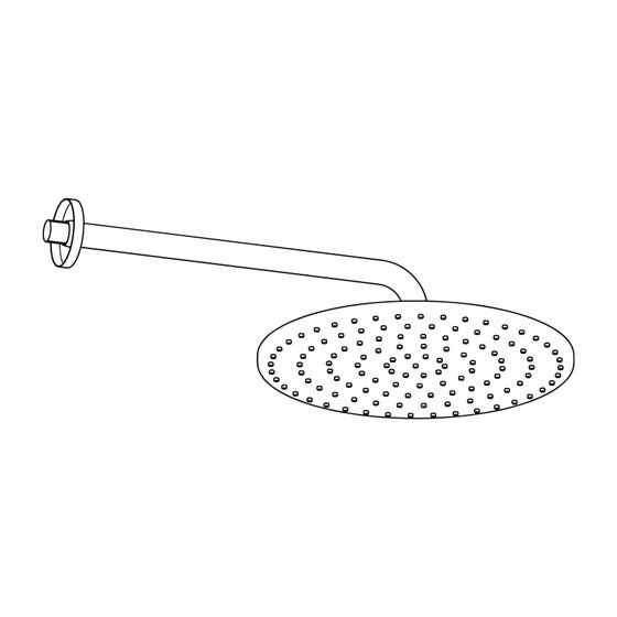 Hansa Viva Kopfbrause 4426 1-strahlig Ausladung 357mm DN15 Chrom
