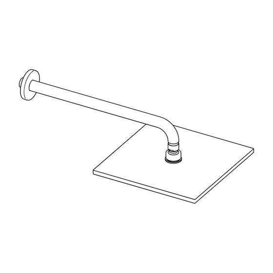 Hansa Viva Kopfbrause 4426 1-strahlig 250x250mm Ausladung 357mm DN15 Chrom