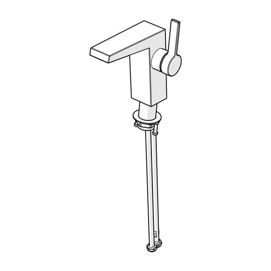 Hansa Loft Einhebelmischer Waschtischbatterie 5752 Ausladung 146mm DN15 Chrom
