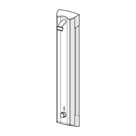 Hansa Electra Duschpaneel 6415 6V DN15 Aluminium/Chrom