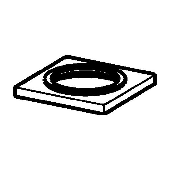 Hansa Living Rosette 6637 55x55mm Chrom