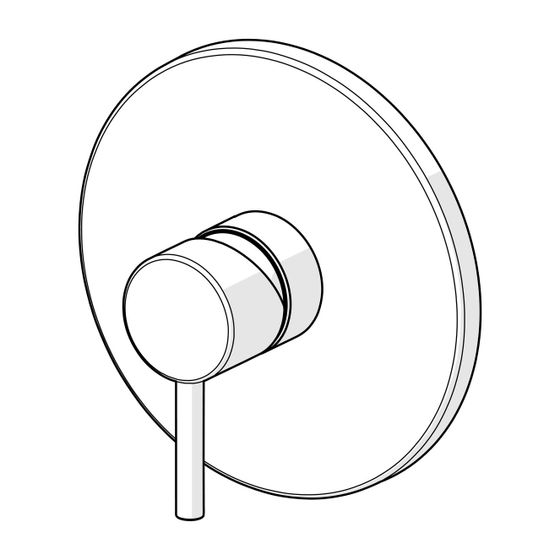 Hansa Vantis Einhebelmischer Fertigmontageset für Brausebatterie Style 8261 Rosette rund Chrom