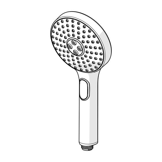 Hansa ActiveJet Handbrause, 3-strahlig, Chrom/Hellgrau, 84330100