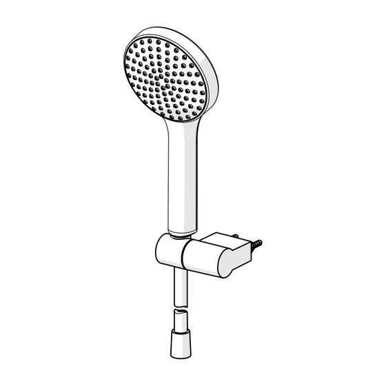 Hansa ActiveJet Handbrausegarnitur, 1-strahlig, Chrom/Hellgrau, 84380113