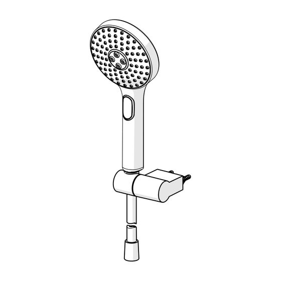 Hansa ActiveJet Handbrausegarnitur, 3-strahlig, Chrom/Hellgrau, 84380133