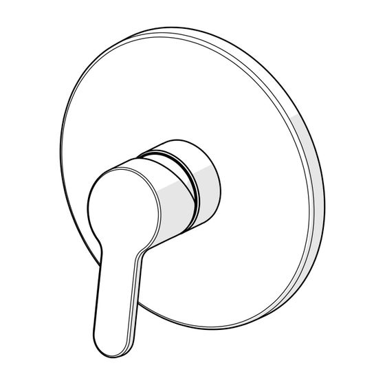 Hansa Primo Einhebelmischer Fertigmontageset für Brausebatterie 8991 Rosette rund Chrom