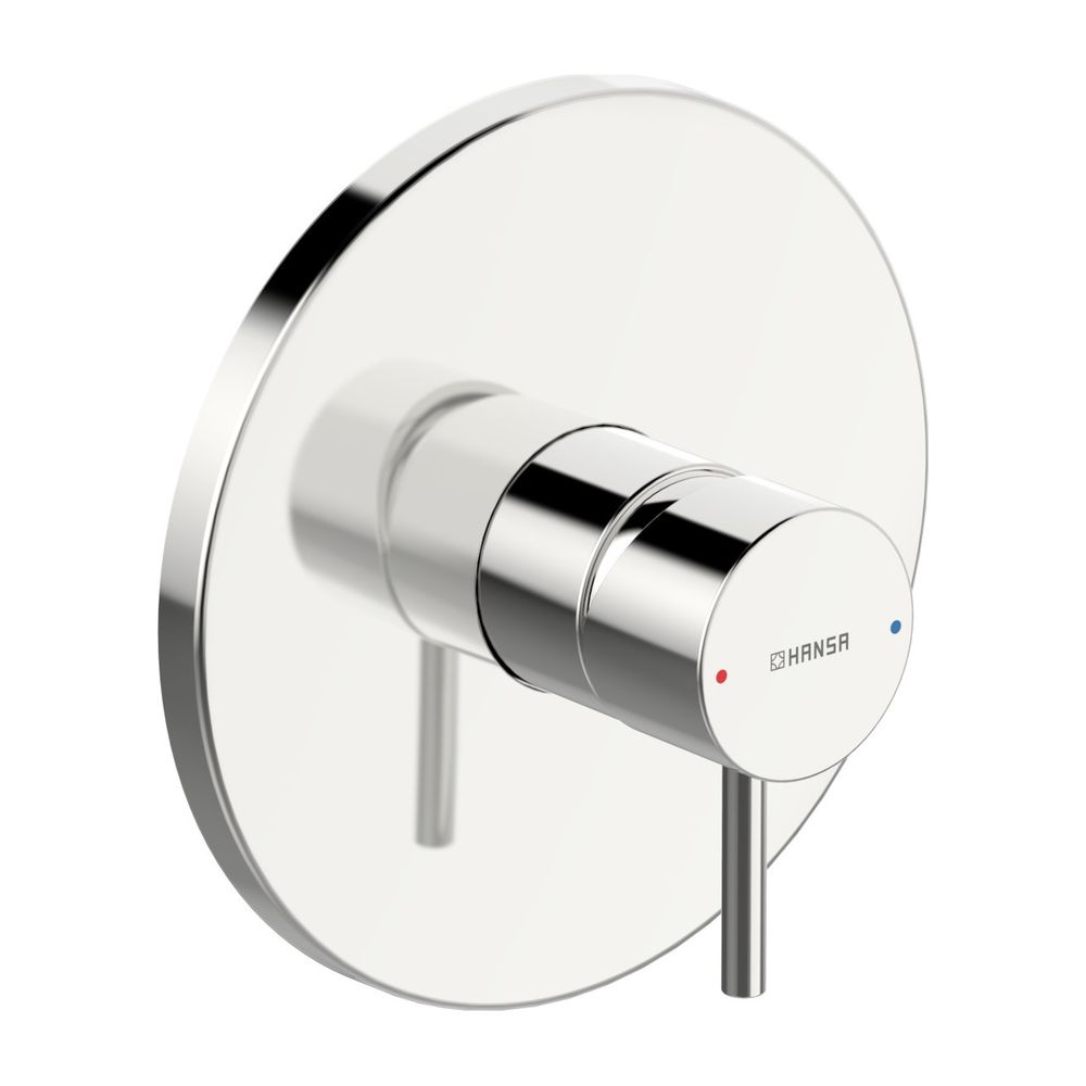 Hansa Stela Einhebelmischer Fertigmontageset für Brausebatterie 8785 Rosette rund Chrom... HANSA-87859041 4015474286160 (Abb. 1)