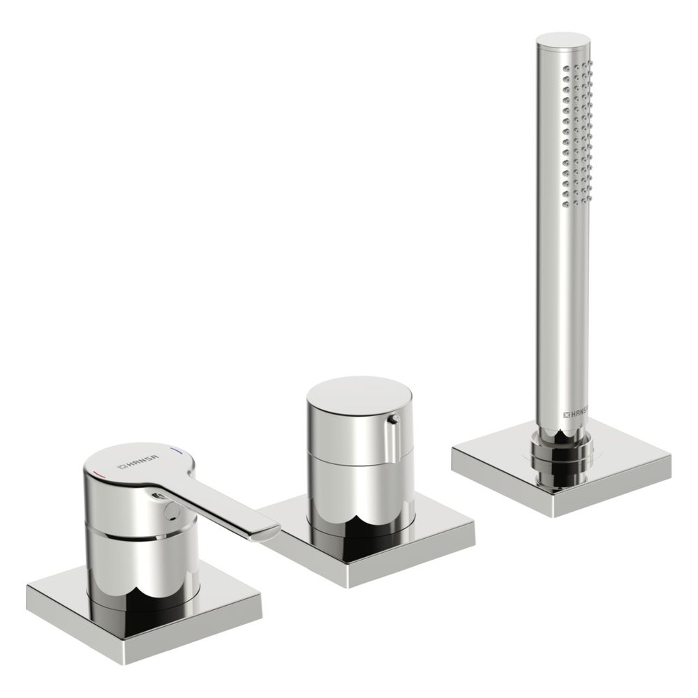 Hansa Ronda Einhebel-Fertigmontageset für Wanne/Brause, Rosette eckig, 1-strahlig, 75x7... HANSA-03419483 4057304014635 (Abb. 2)