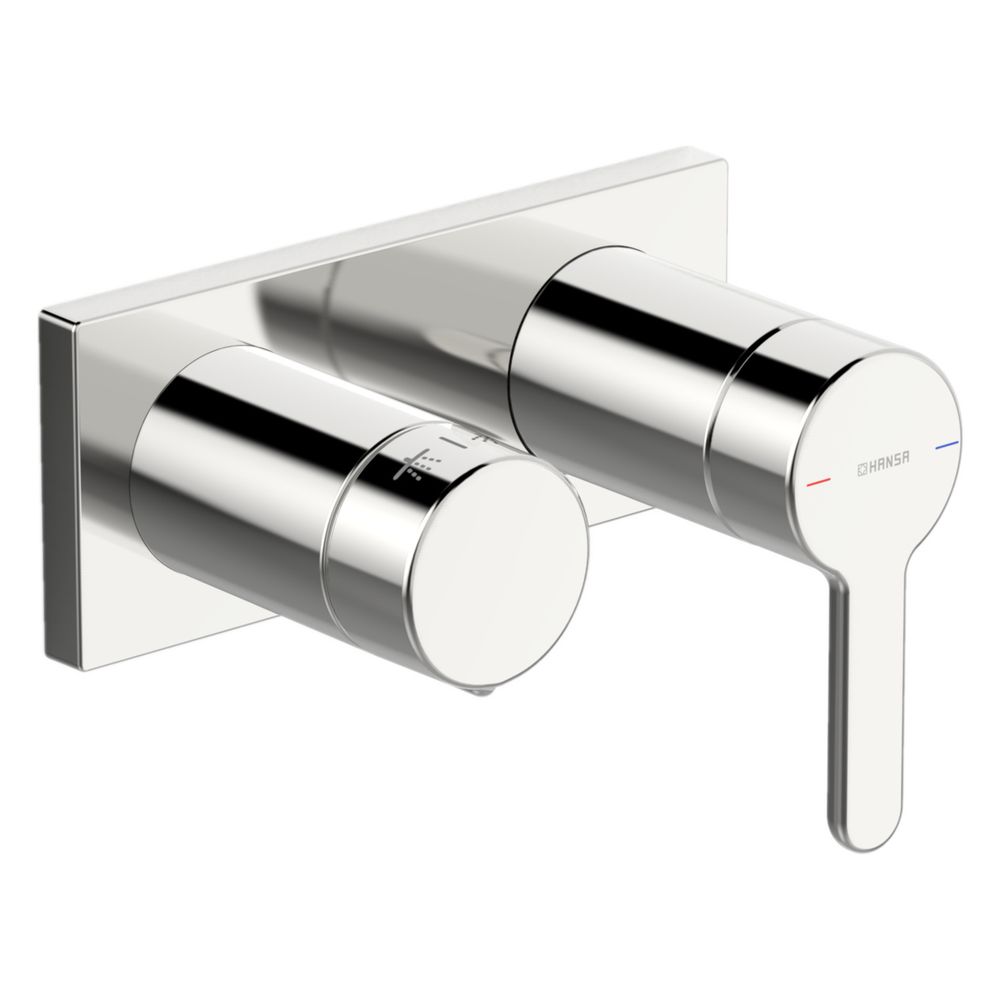 Hansa Designo Style Einhebel-Fertigmontageset für Wanne/Brause, Rosette eckig, Chrom... HANSA-44519583 4057304006906 (Abb. 2)