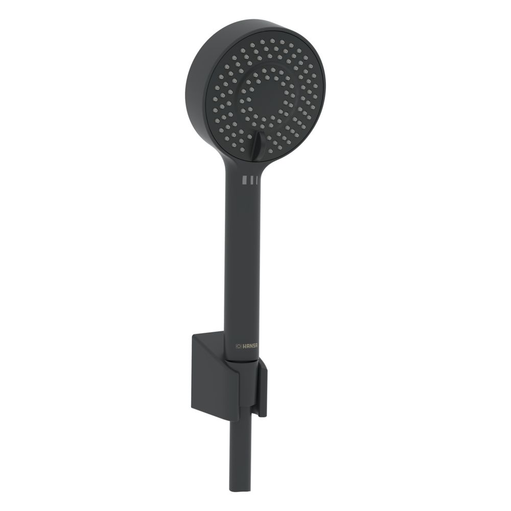 Hansa BasicJet Handbrausegarnitur, 3-strahlig, Matt-Schwarz, 4468013333... HANSA-4468013333 4057304015854 (Abb. 2)