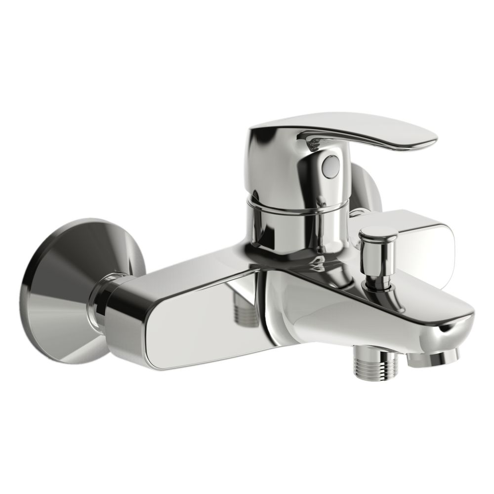 Hansa Pinto Einhebel-Wannenfüll- und Brausebatterie, Ausladung 166mm, DN 15, Chrom, 451... HANSA-45112183 4057304003219 (Abb. 2)
