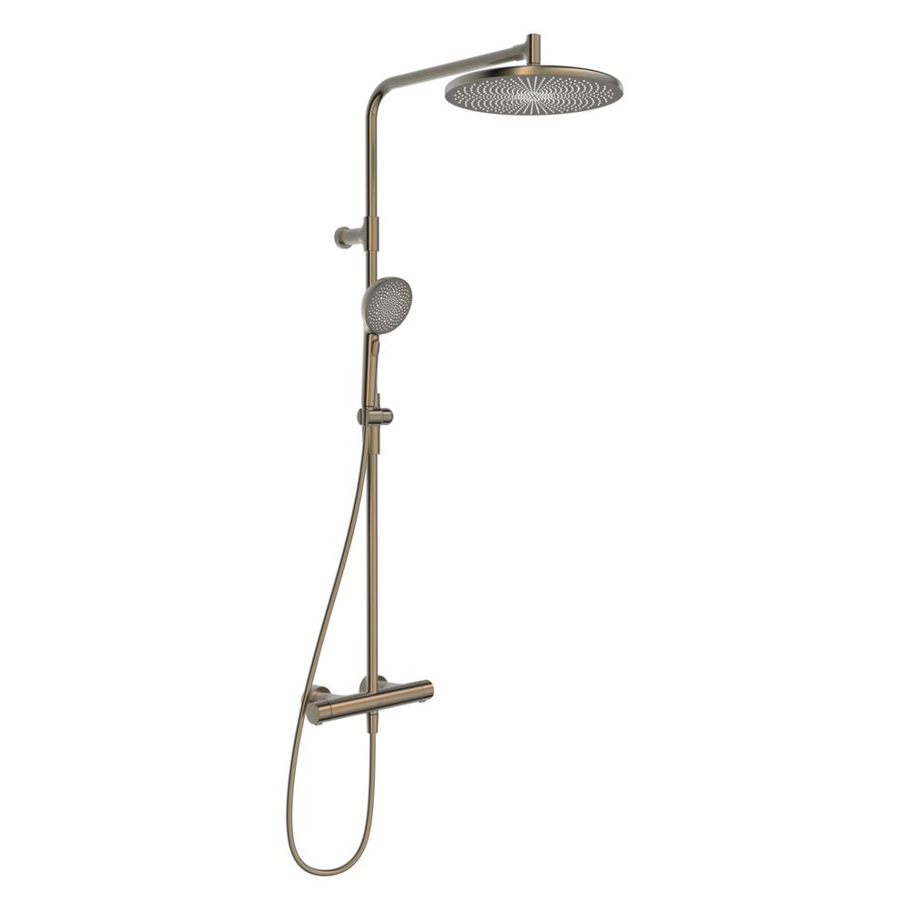 Hansa Aurelia Regenbrause-Duscharmatur, Wandmontage, Thermostat, 3-strahlig, Bronze g... HANSA-4719910381 4057304021572 (Abb. 2)
