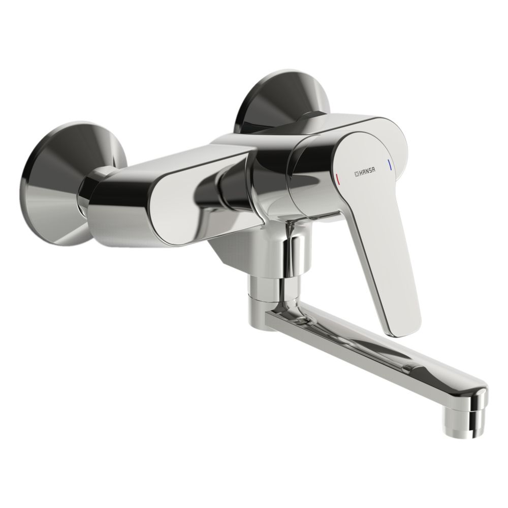 Hansa Polo Einhebel-Waschtisch- und Küchenarmatur, Ausladung 234mm, DN 15, Chrom, 51612... HANSA-51612193 4057304004957 (Abb. 2)