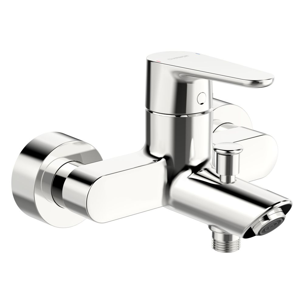 Hansa Vantis Einhebel-Wannenfüll- und Brausebatterie, Ausladung 154mm, Chrom, 52442263... HANSA-52442263 4057304017315 (Abb. 2)