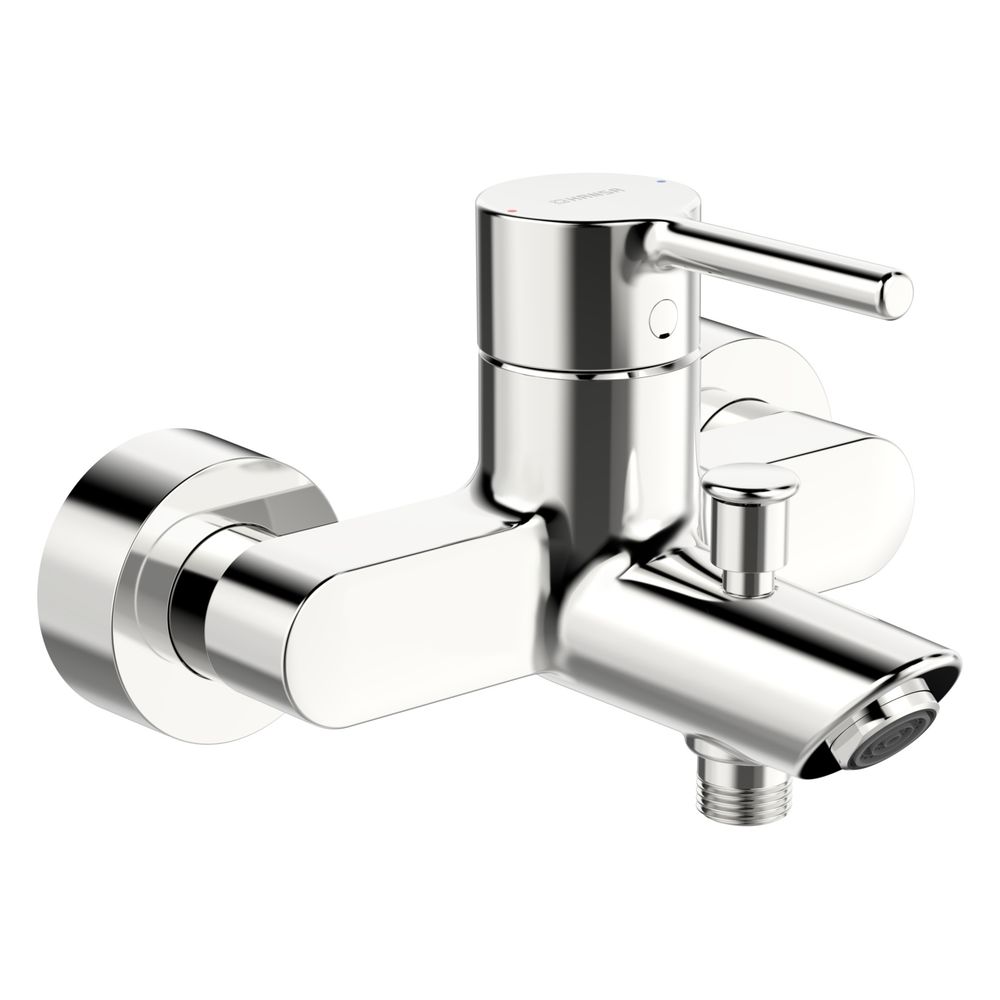 Hansa Vantis Einhebel-Wannenfüll- und Brausebatterie, Ausladung 154mm, Pinhebel, Chrom,... HANSA-52442267 4057304017322 (Abb. 2)