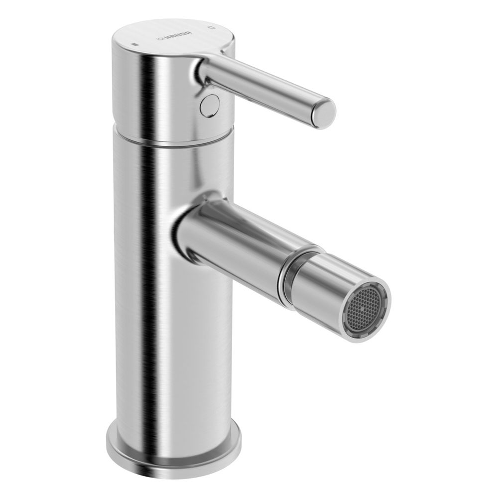 Hansa Vantis Style Einhebel-Bidetarmatur, Standmontage, 101mm Ausladung, Stahl gebürs... HANSA-5464220780 4057304024825 (Abb. 2)