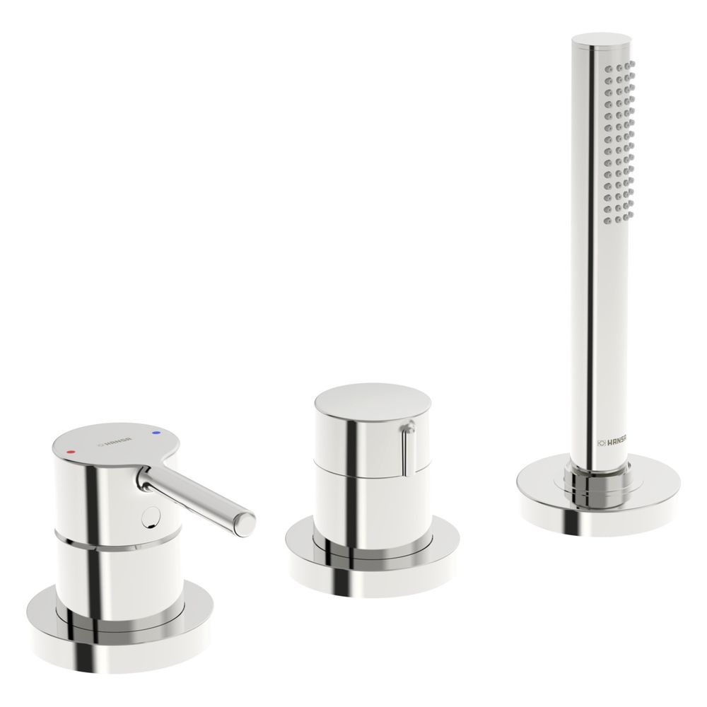 Hansa Vantis Style Einhebel-Fertigmontageset für Wanne/Brause, Rosette rund, 1-strahlig... HANSA-54709007 4057304017537 (Abb. 2)